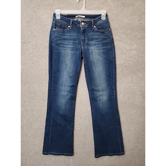 Levis 529 Curvy Bootcut Jeans Womens 10 Blue Medium Wash Stretch - Picture 1 of 9